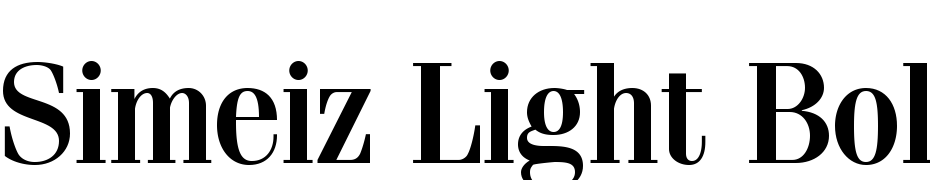 Simeiz Light Bold Scarica Caratteri Gratis